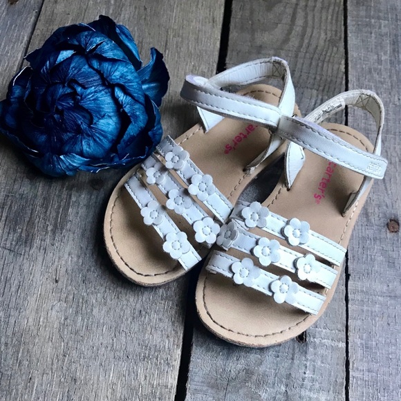 toddler girl white flip flops